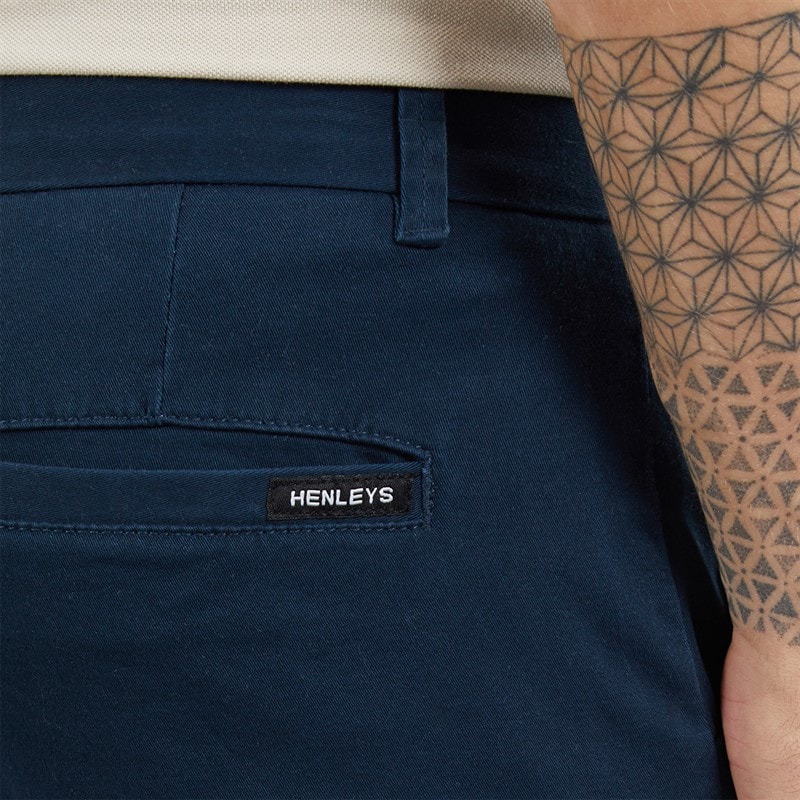 Heren visit chinos Blauw - Afbeelding 3