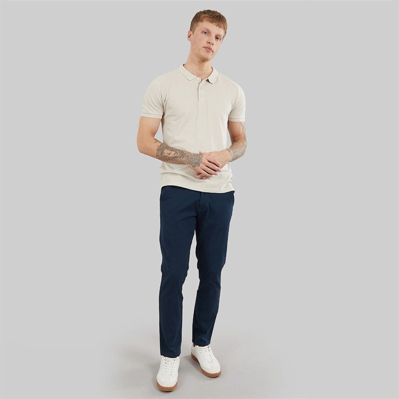 Heren visit chinos Blauw - Afbeelding 4