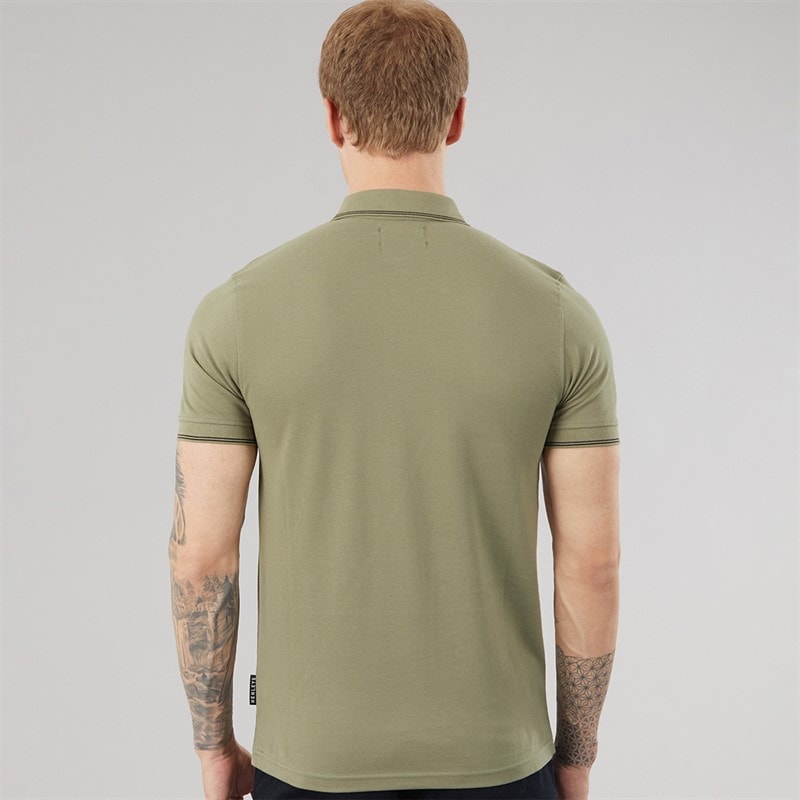 Heren moorehen poloshirt Khaki - Afbeelding 2