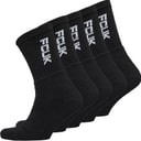 Herren - FCUK Crew-Socken Fünferpack Schwarz