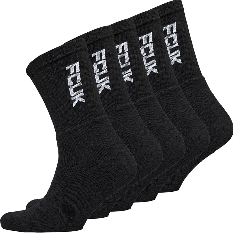 Herren - FCUK Crew-Socken Fünferpack Schwarz - Bild 1