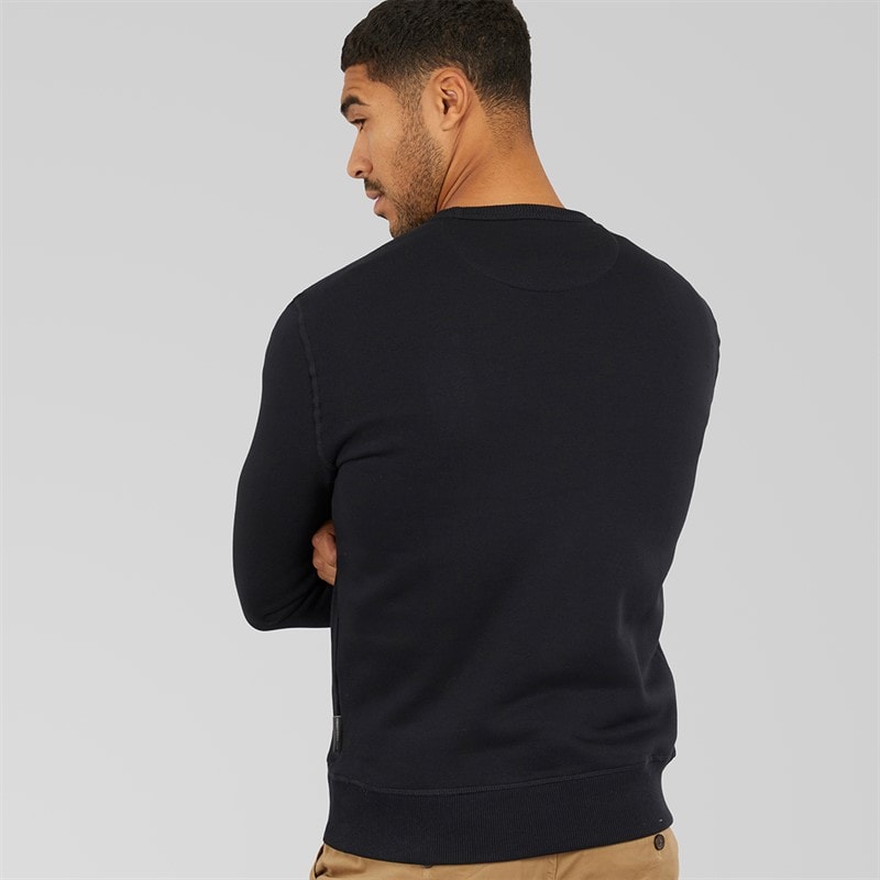 Sweat-shirt à col rond hommes Marine - Image 2
