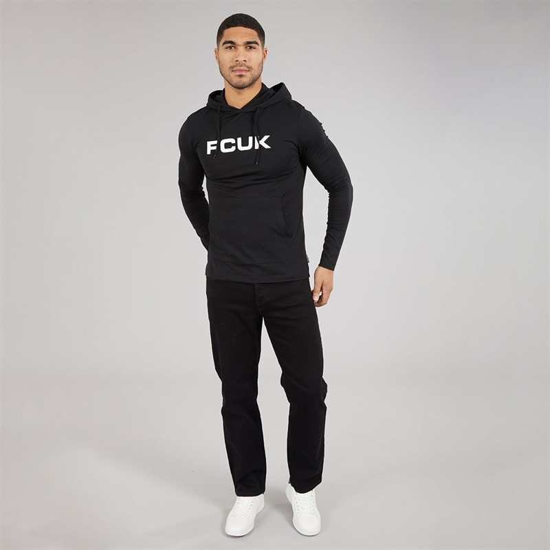 Haut à capuche hommes Noir/Blanc - Image 3