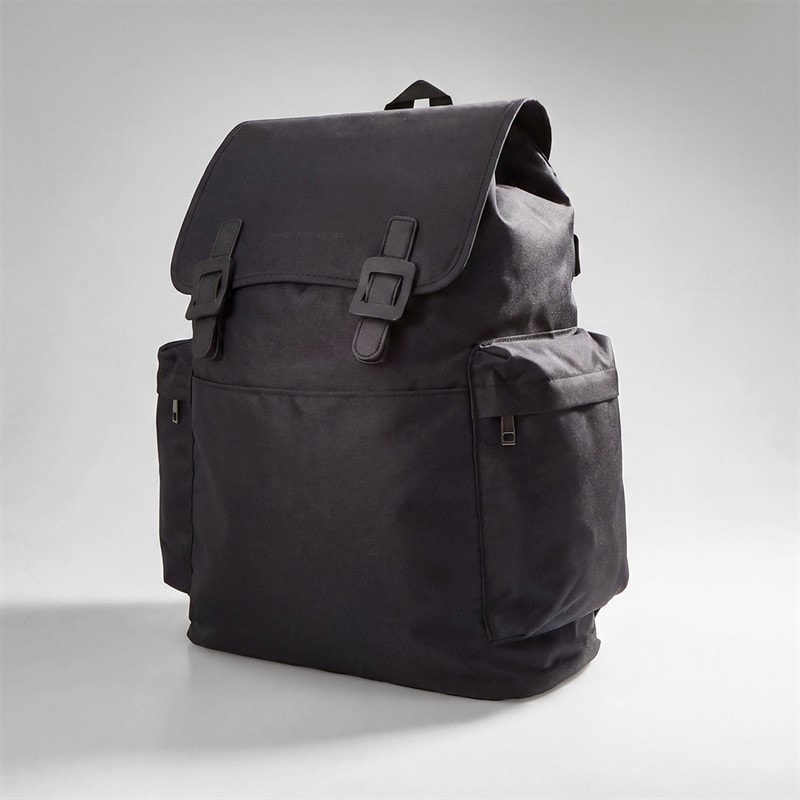 French Connection Sac à dos FC hommes - Noir/Gunmetal