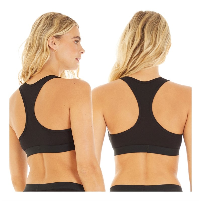 Damen - Crop-Tops Zwei-Pack Schwarz/Black Multi 1 - Bild 2