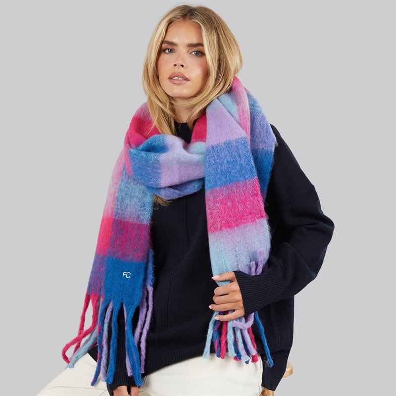 Dames sjaal Multi/Winter White - Afbeelding 1