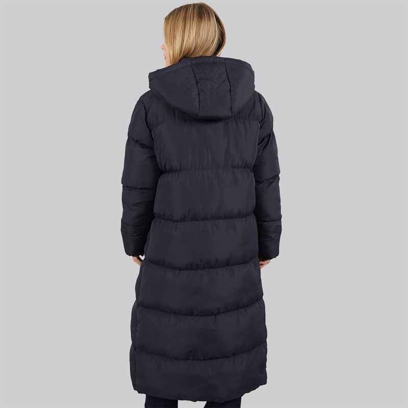 Damen - Row Langer Wattierter Mantel Midnight - Bild 2