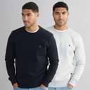 Sweat-shirts FC crew lot de deux hommes Multi 3 - Marine/Gris clair Marl
