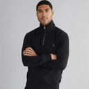 Herren - FC 1/2 Zip Sweatshirt Schwarz/Gunmetal