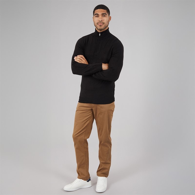 Heren cash halfzip trui Zwart - Afbeelding 3
