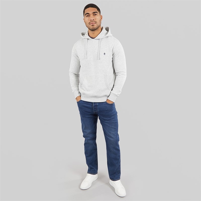 Mężczyźni bluza z kapturem FC Hellgrau Melange/Marine – zdjęcie  4