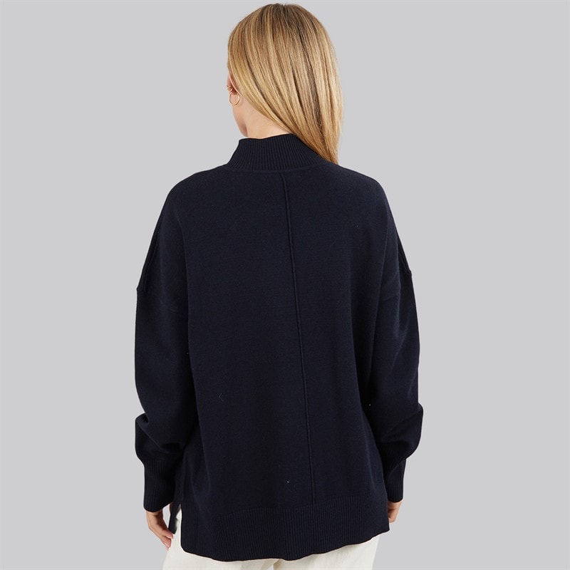 Damen - Gemütlicher Mock-Centre-Pullover Midnight - Bild 2