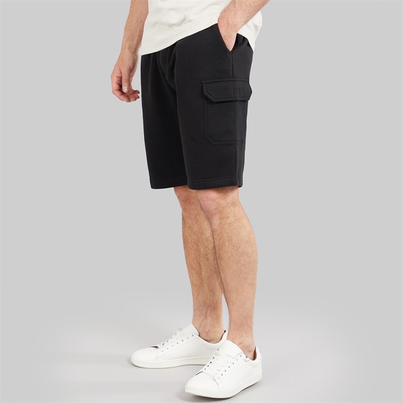 Onfire Herren - Fleece Cargo-Shorts - Schwarz