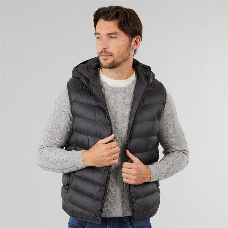 Onfire Heren gewatteerd gilet - Zwart