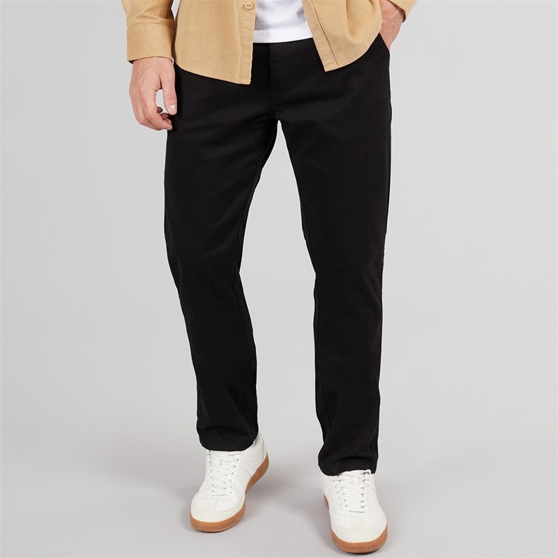 Pantalon chino slim fit hommes Noir - Image 1