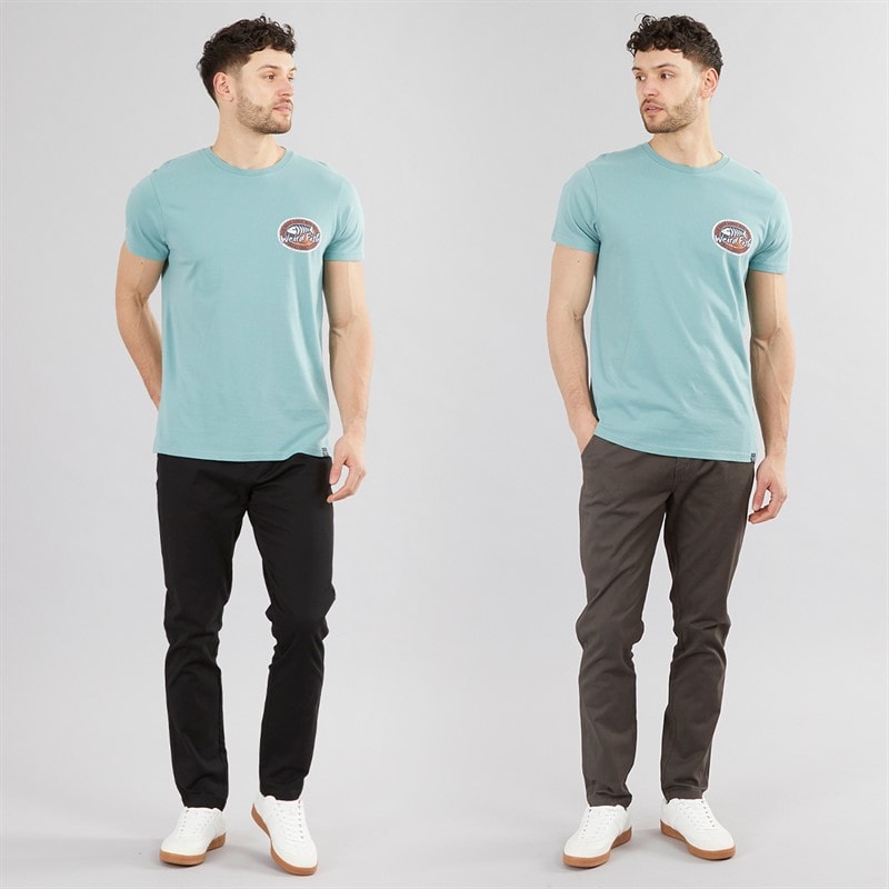 Mężczyźni spodnie chino slim fit w dwupaku Czarny/Charcoal – zdjęcie  3