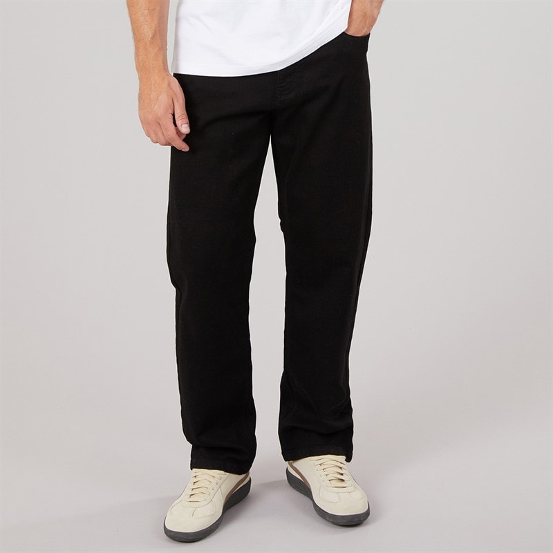 Onfire Mężczyźni jeansy denim o prostym, luźnym kroju Lonan - Czarny
