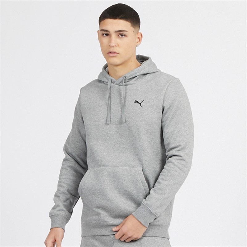 Heren essentials small logo hoodie Medium Grey - Afbeelding 1