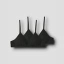 Lot de deux brassières en dentelle filles Noir