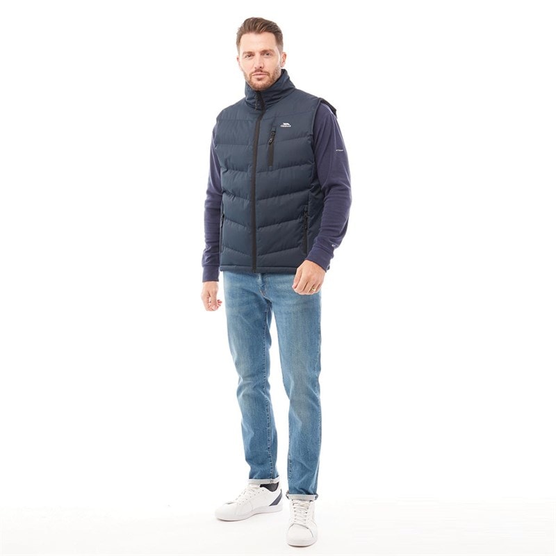Herren - Brecker Wattierte Weste Navy - Bild 3