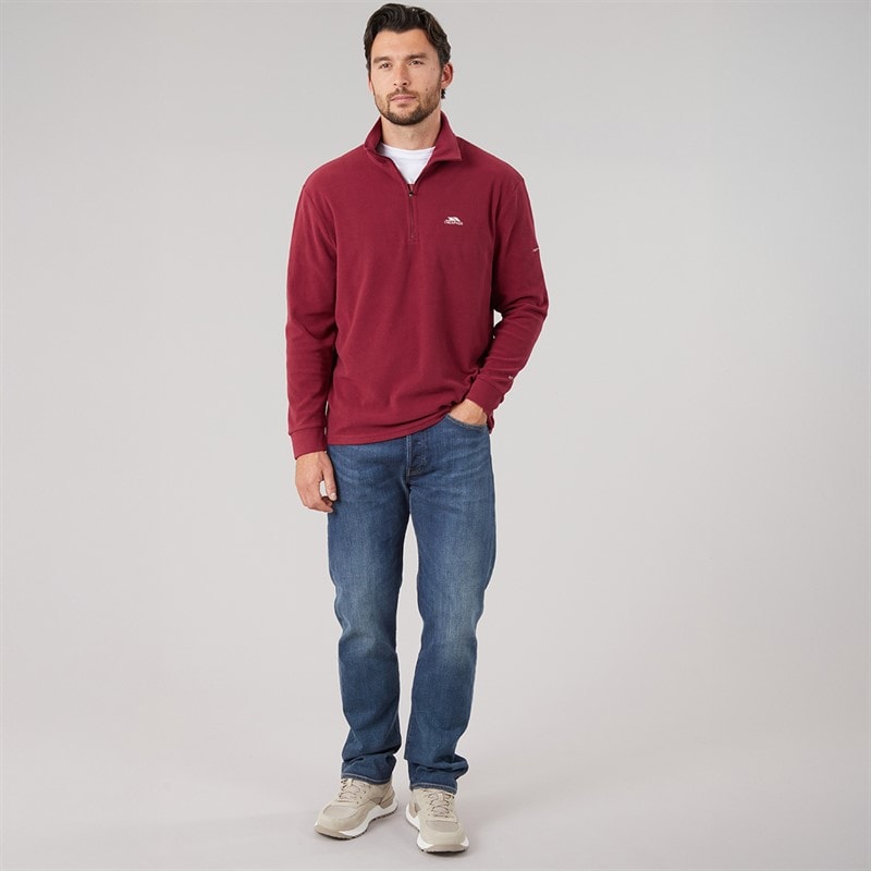 Micro-polaire Masonville zippé 1/2 hommes Merlot - Image 4