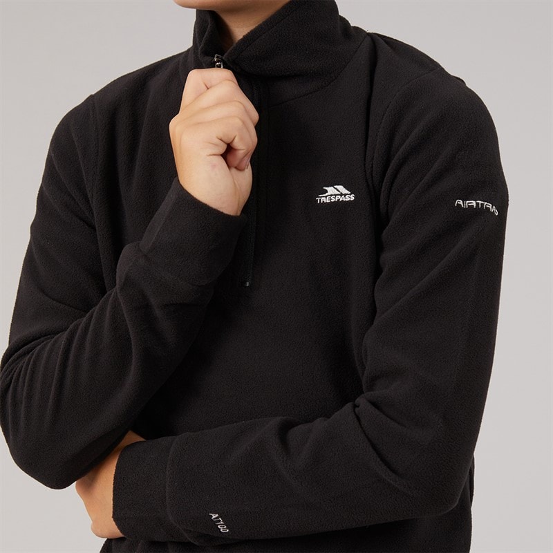Trespass Micro-polaire Masonville zippée 1/2 junior garçons - Noir - Image 5