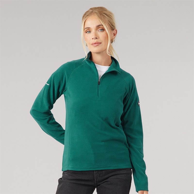 Trespass Micro-polaire Shiner à demi-fermeture éclair femmes - Teal
