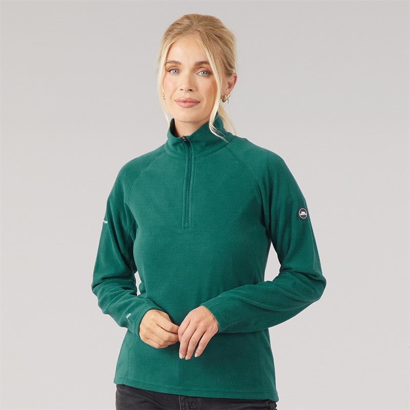 Damen - Shiner 1/2 Reißverschluss Mikrofleece Teal - Bild 3