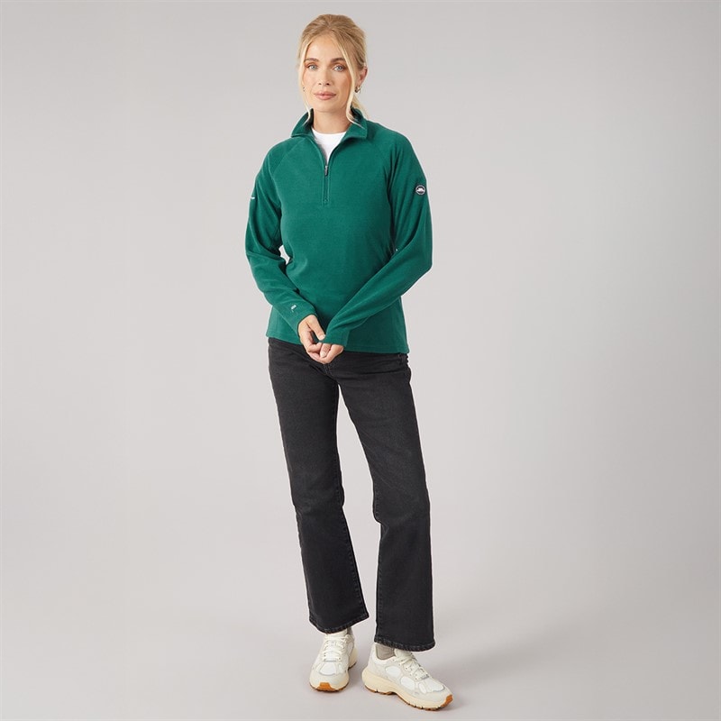 Damen - Shiner 1/2 Reißverschluss Mikrofleece Teal - Bild 4