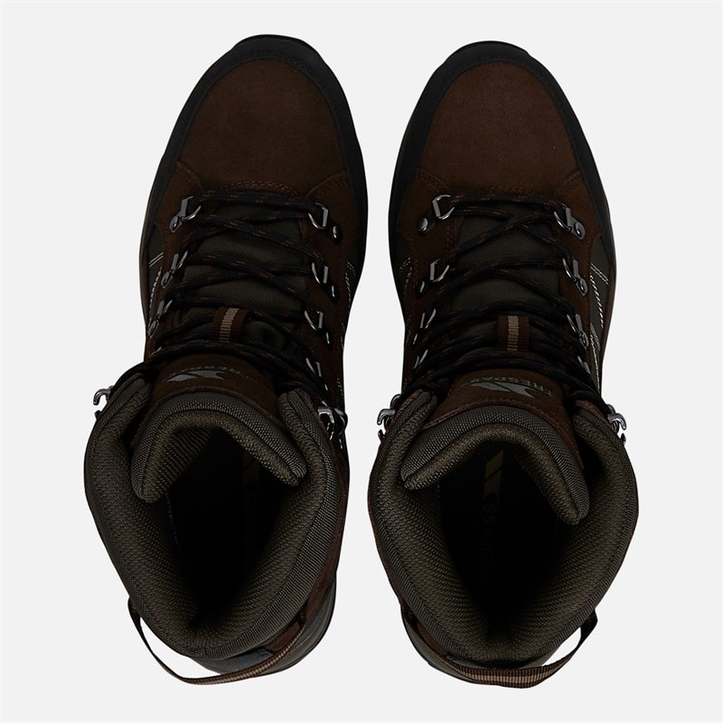 Heren chavez mid waterdichte wandelschoenen Donkerbruin - Afbeelding 4