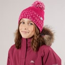 Meisjes nefti gebreide bobbelmuts Pink Lady
