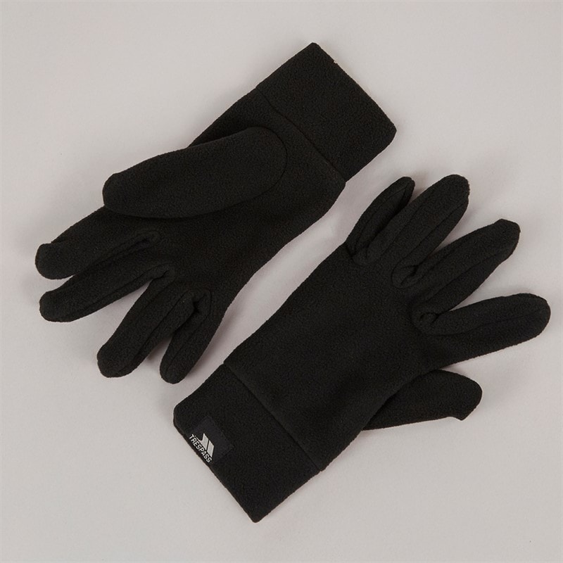 Dames plummet 2 fleece handschoenen Zwart - Afbeelding 1