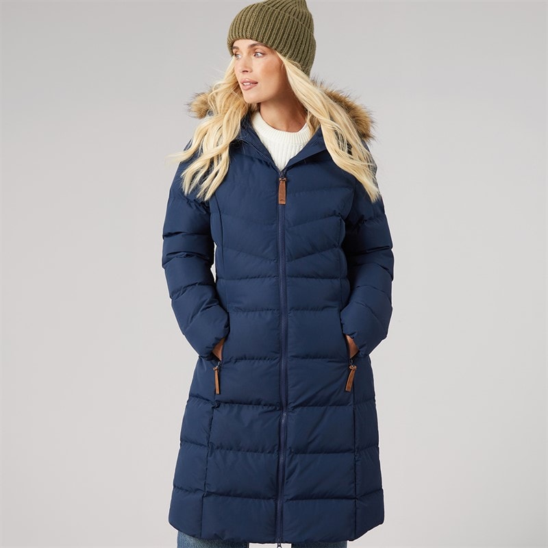 Manteau matelassé à capuche Audrey imperméable femmes Marine - Image 3
