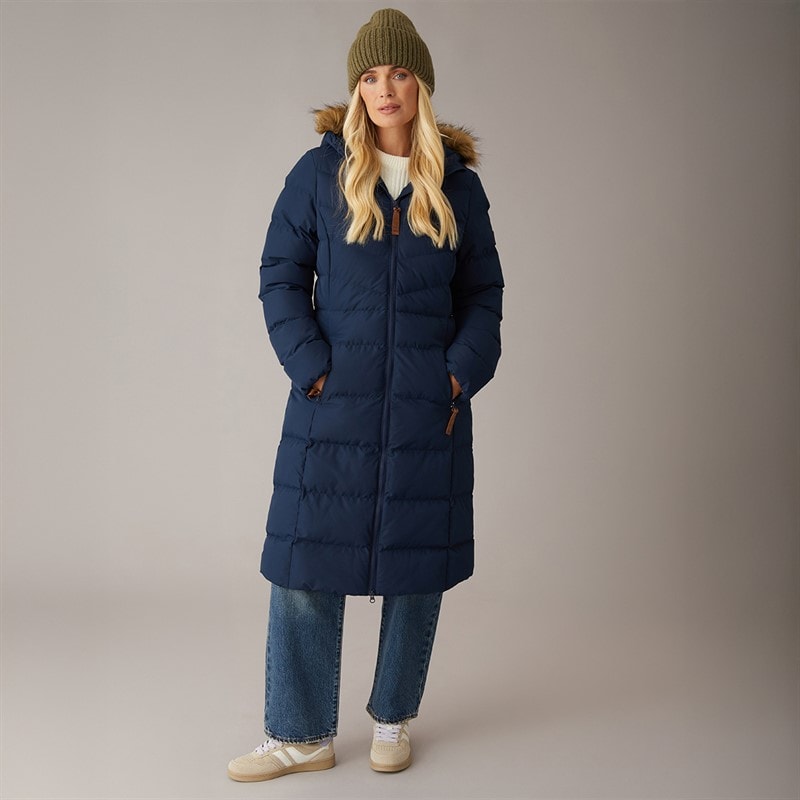 Manteau matelassé à capuche Audrey imperméable femmes Marine - Image 4