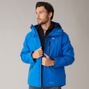 Herren - Corvo Wasserdichte Kapuzen-Shelljacke Blau