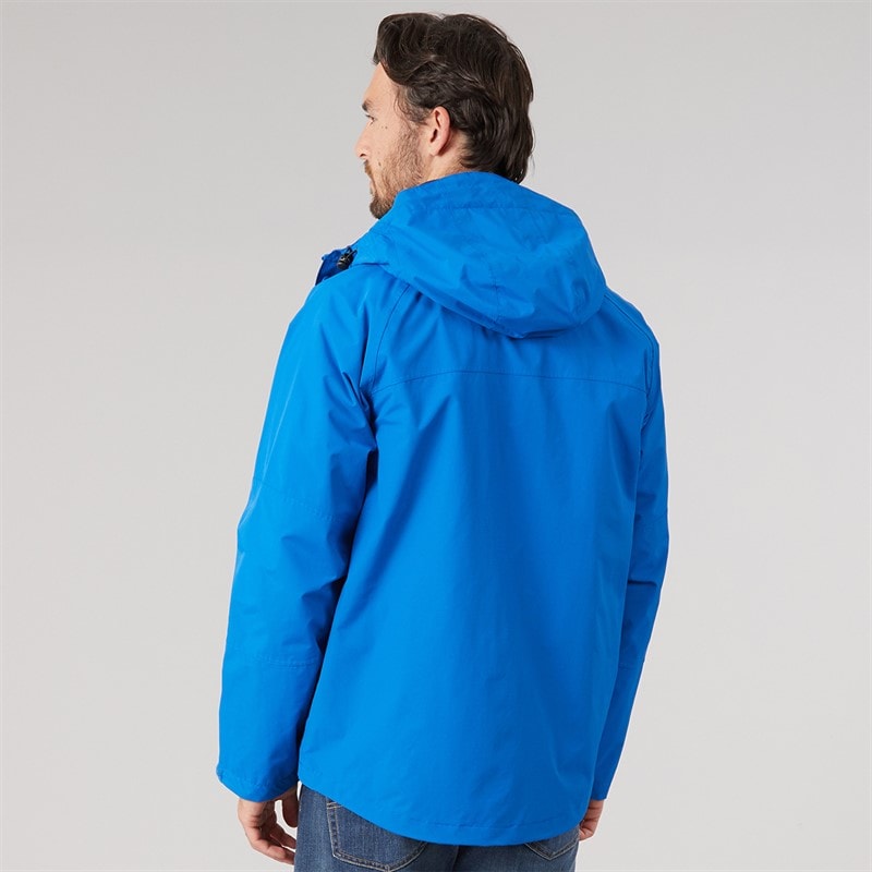 Herren - Corvo Wasserdichte Kapuzen-Shelljacke Blau - Bild 2