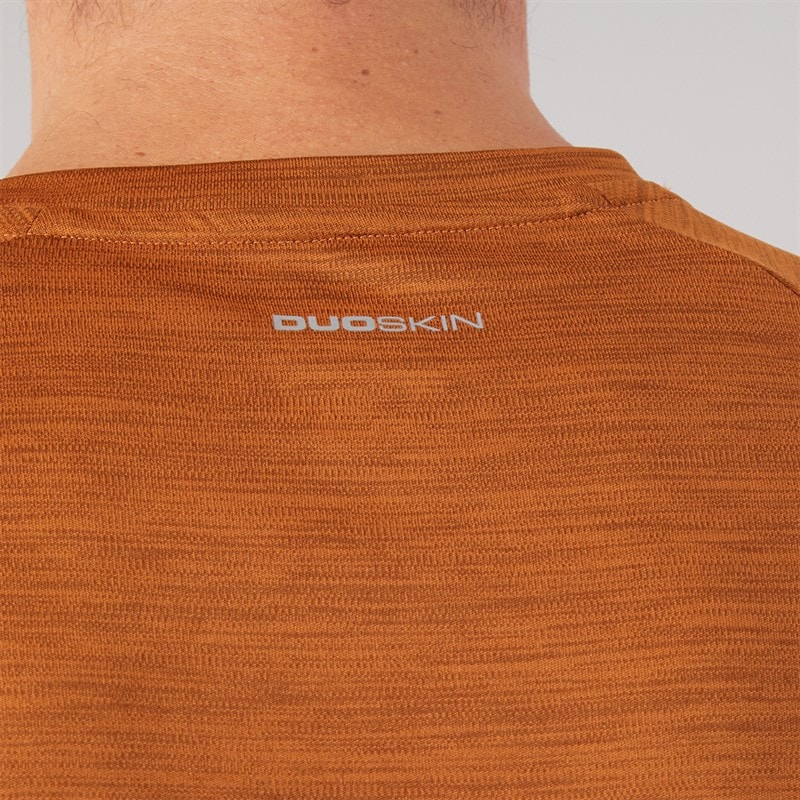 Herren - Leecana Tech T-Shirt Burnt Orange Marl - Bild 3