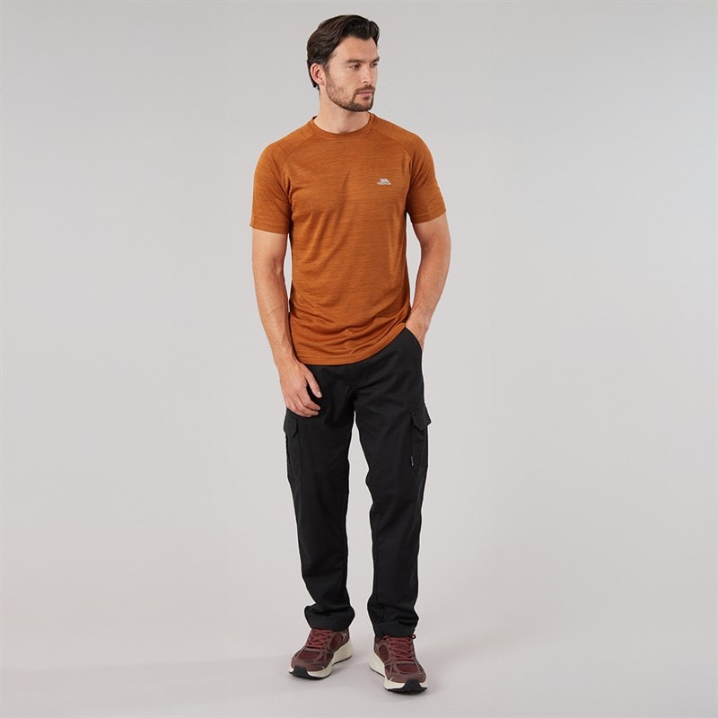 Herren - Leecana Tech T-Shirt Burnt Orange Marl - Bild 4