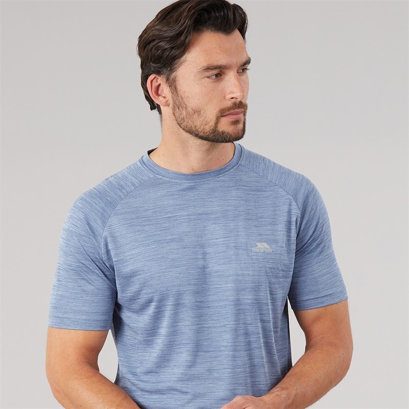 Herren - Leecana Tech T-Shirt Denim Blue Marl - Bild 3
