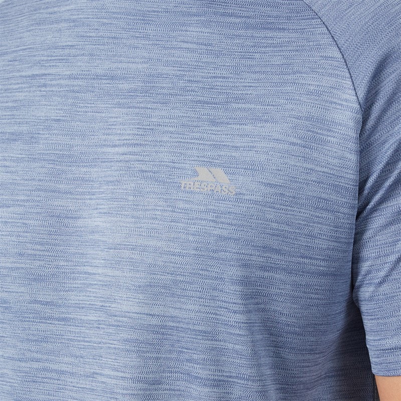 Herren - Leecana Tech T-Shirt Denim Blue Marl - Bild 5