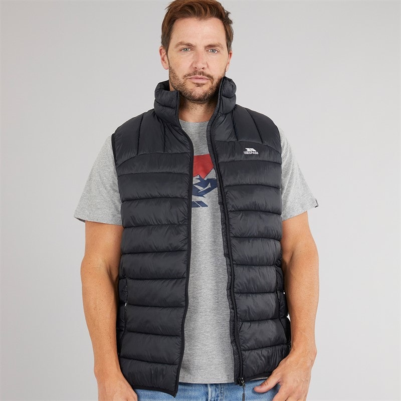 Gilet matelassé micro Fergal hommes Noir - Image 1