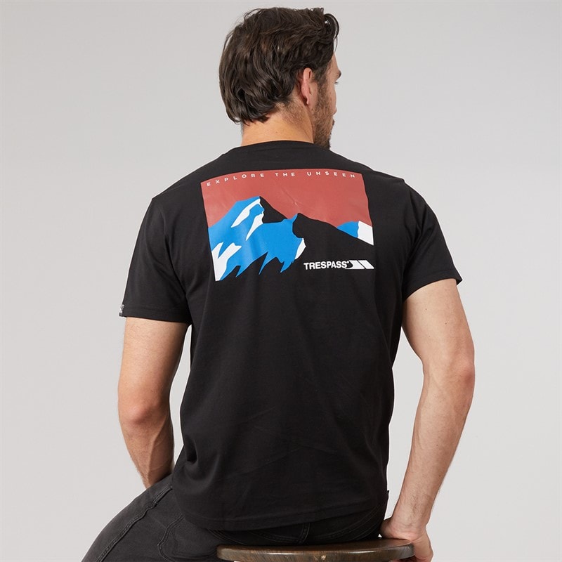 Mężczyźni t-shirt Svensson z logo na plecach Czarny – zdjęcie  1
