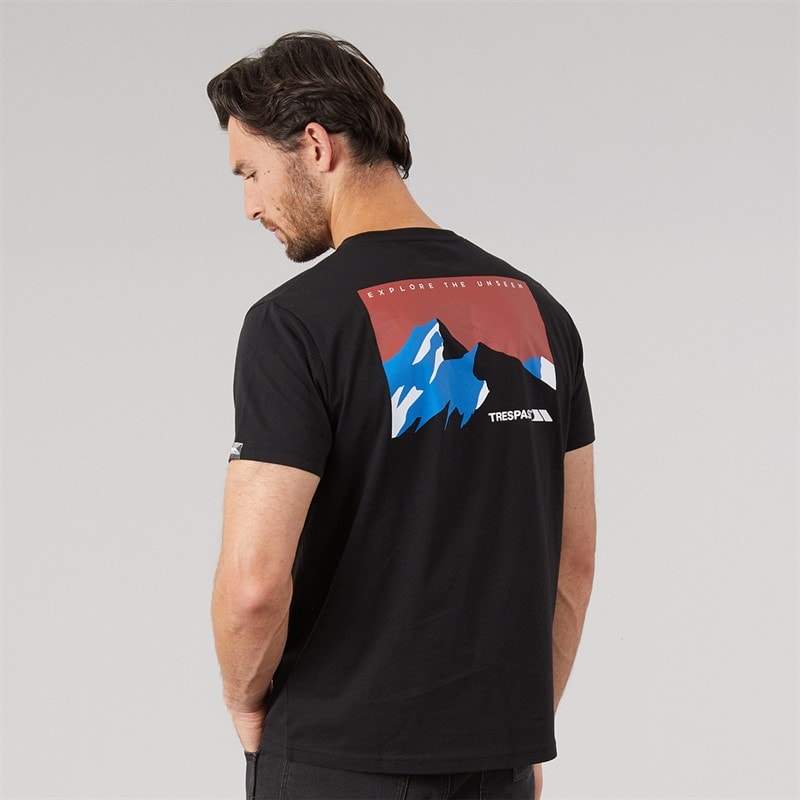 Mężczyźni t-shirt Svensson z logo na plecach Czarny – zdjęcie  3