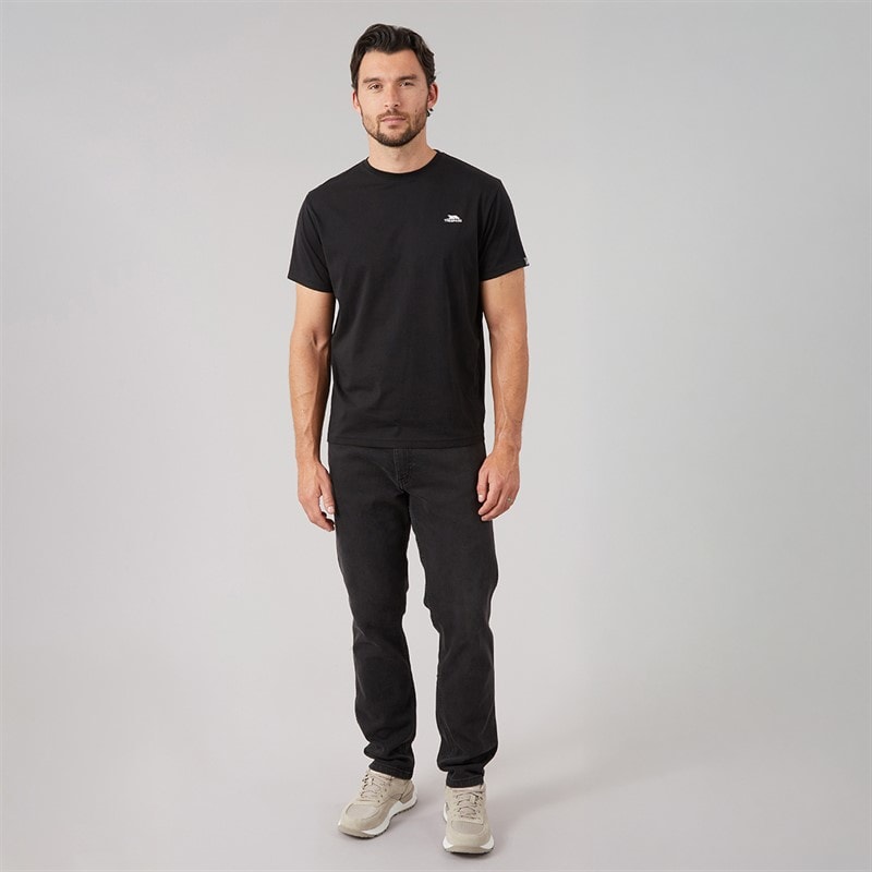 Mężczyźni t-shirt Svensson z logo na plecach Czarny – zdjęcie  4