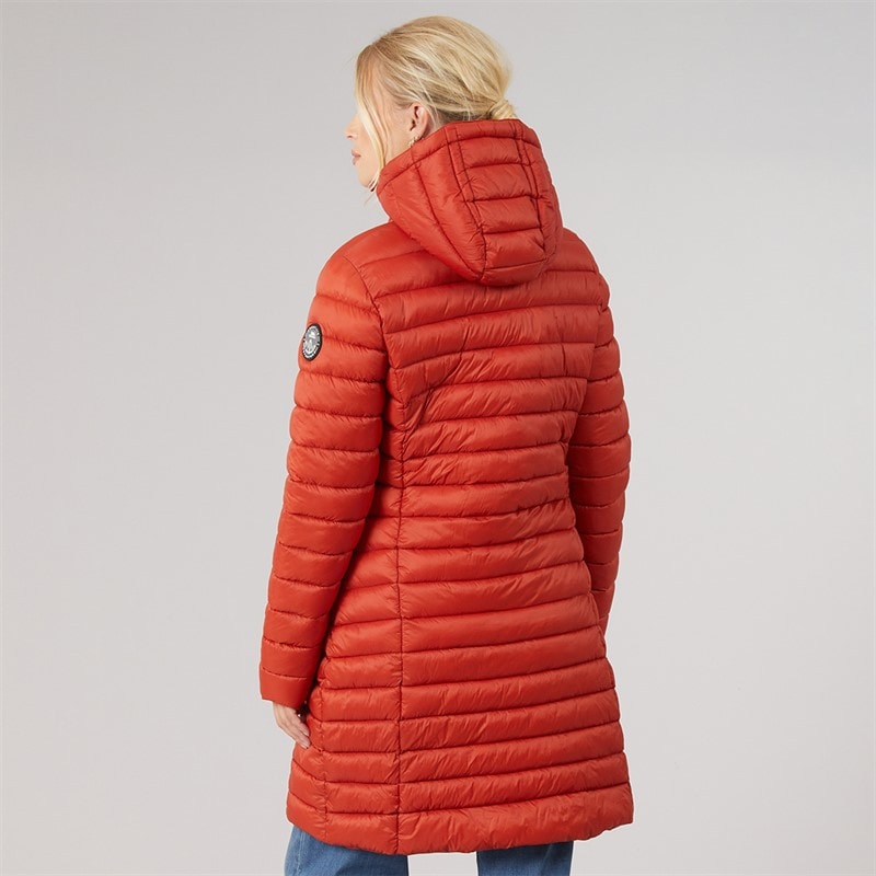 Damen - Briarlea Wattierter Kapuzenmantel Langmantel Burnt Orange - Bild 2