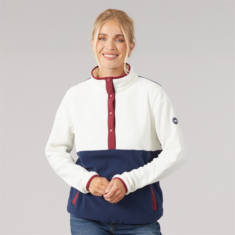 Dames abilene halfbutton fleece Ghost - Afbeelding 1
