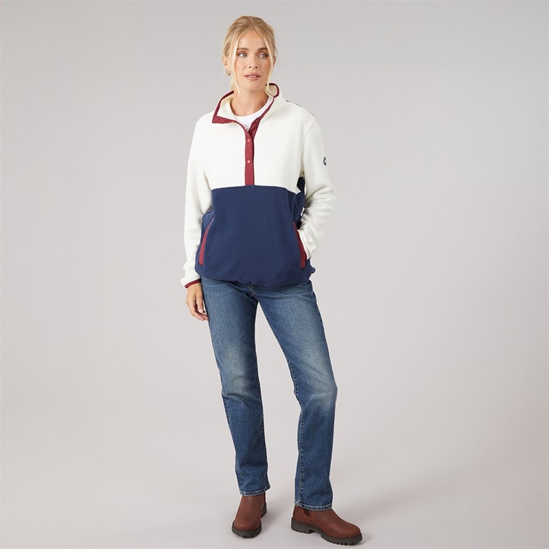 Dames abilene halfbutton fleece Ghost - Afbeelding 4
