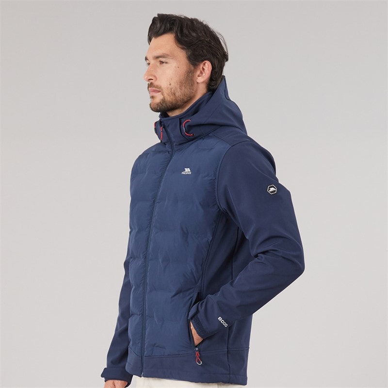 Herren - Alwero Wasserdichte Wattierte Softshell-Jacke Marineblau - Bild 3