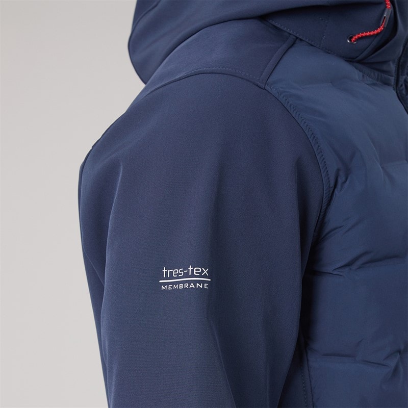 Herren - Alwero Wasserdichte Wattierte Softshell-Jacke Marineblau - Bild 4