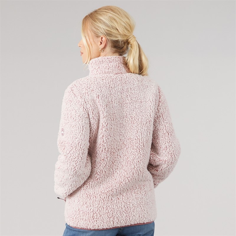 Polaire à fermeture éclair intégrale plume femmes Faded Rose - Image 2